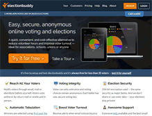 Tablet Screenshot of electionbuddy.com
